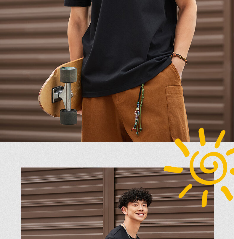 Peak Men's Summer Short Sleeve Ice Silk Breathable Cool Casual Loose Sports Outdoor Trendy Cotton T-Shirt DF652250 8