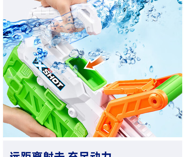 ZURU Super Attack Crazy Water Cannon Quick-Fill Water Gun, Water Play Toy, Birthday Gift for Boys And Girls 4