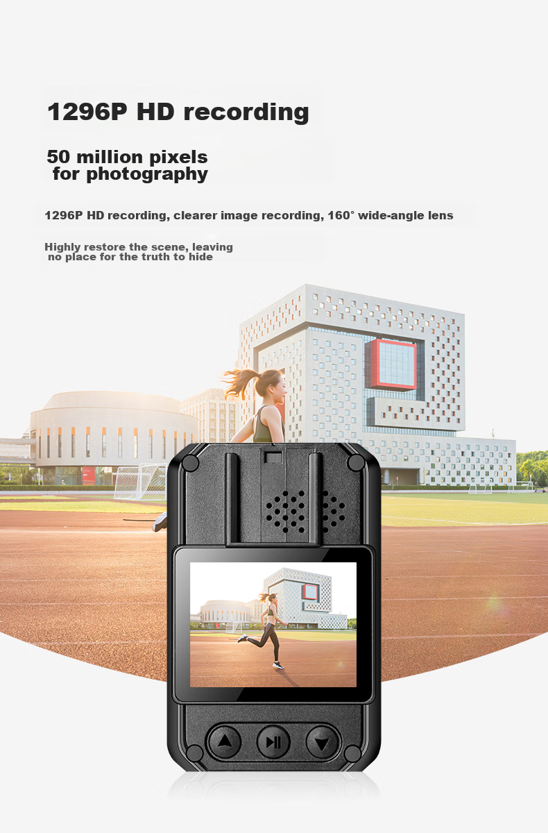 Aigo Body-Worn Camera, Explosion-Proof, High-Definition Night Vision, Audio And Video Recording, Beidou Positioning, Chest-Mounted, Portable, T7, 128GB 5