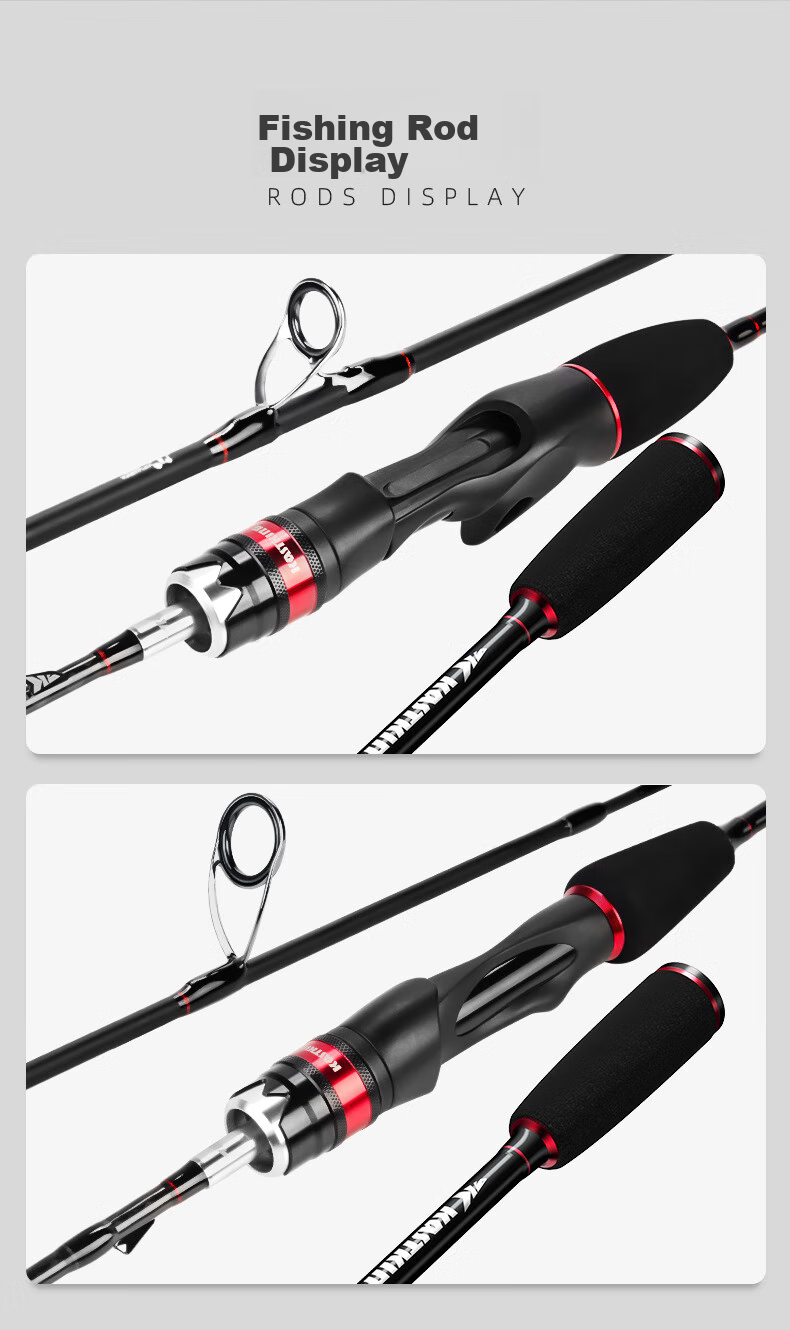 KastKing Iron Knight Micro Rod Gun Handle Straight Rod Baitiao Lure Rod UL/L Carbon Fiber Double Rod Tip 10