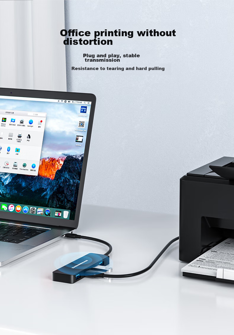 Acasis All-In Type-C Hub with USB 3.0 Splitter, USB-C to HDMI Adapter, 4K Screen Mirroring, PD Fast Charging, Converter for Huawei, Apple Computers And Laptops 7