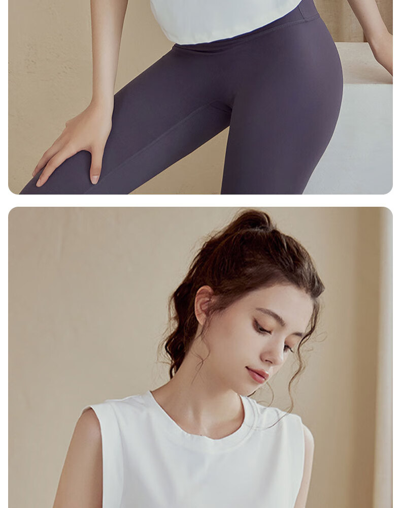XUEXIMAN Yoga Wear for Women, Loose-Fitting Sports Tank Top, Summer Short Style, Sexy Cover-Up, Training Running Fitness Sleeveless Top Vest 4