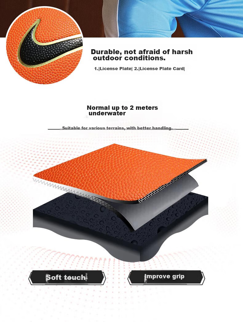 NIKE Advanced Training Basketball, Professional Competition, Indoor And Outdoor Use, Size 7, N100825973307 5