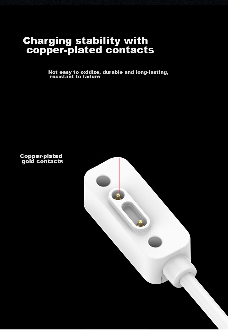 Bkayp Magnetic Charging Cable for Xiaomi Mi Bunny Children's Smartwatch, Compatible with 3C/4X/2S/4C/4Pro Models, Charging Cable for Xiaoxun Y2/maxPro/S3 2
