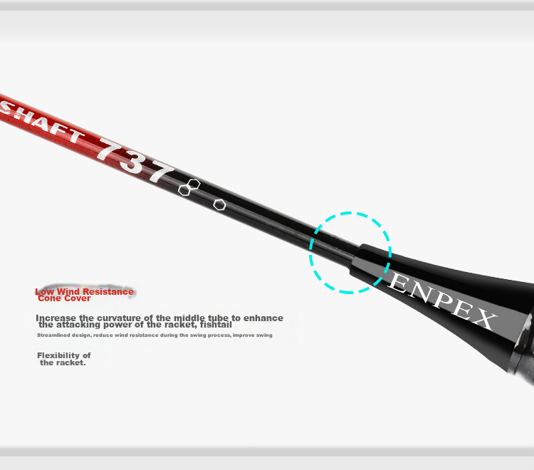 EVERVON Badminton Racket Set for Casual Entertainment And Beginners, Random Color, 280g with Shuttlecock 8