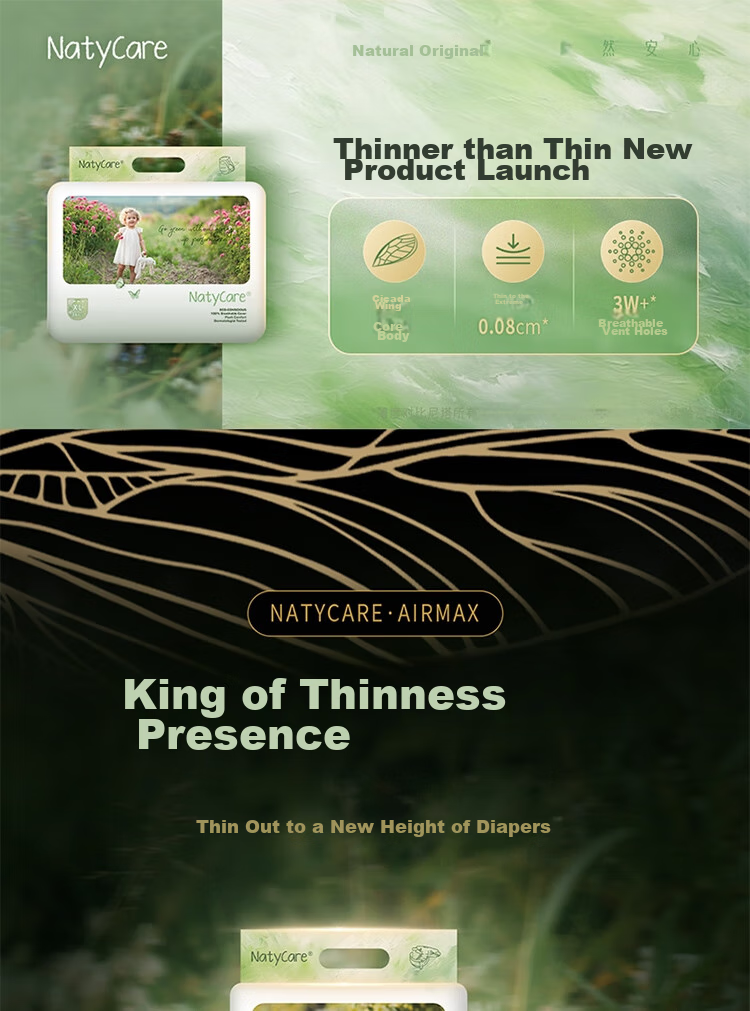 NatyCare Baby Diapers L42 (9-14kg), AIRMAX Series, Ultra-Thin Bare Feel, Large Size Diaper, Diaper Pad 1