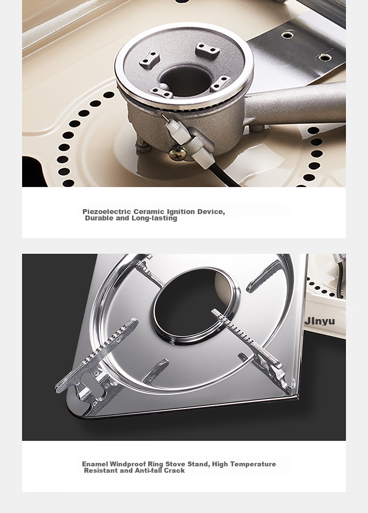 Jinyu Portable Camping Gas Stove with Windproof And Explosion-Proof Design, Magnetic Burner, Outdoor Cooking Equipment, Stir-Fry Gas Stove, 2.5KW 18