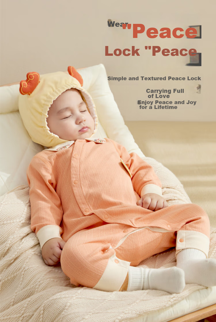 Wismorni Baby Clothes for Boys And Girls, Spring And Autumn Pure Cotton Onesie Romper, Full Moon Outfit, Sleepwear 1