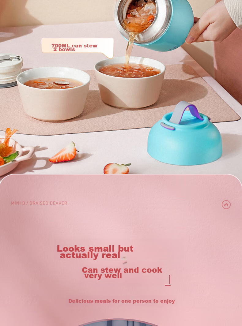 RELEA Insulated Food Jar, 316L Stainless Steel Thermal Cooker, Portable Lunch Box for Work, Soup Pot for Porridge And Soup, Mid-Autumn Festival Gift 7