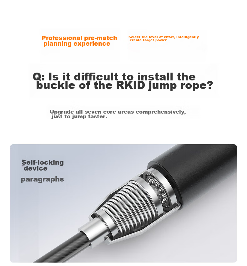 Li-Ning Self-Locking Speed Jump Rope, Professional Racing Bearing Steel Wire Rope for Speed Competitions, Specially Designed for Primary School Students And High School Entrance Exams, Ultra-Light And Extremely Fast 6