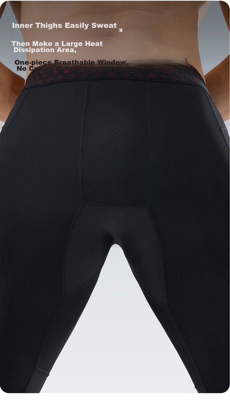 JD Original Compression Shorts for Men, Basketball Running Professional Track And Field Training High-Elasticity Quick-Dry Base Layer Fitness Pants, Black M 17