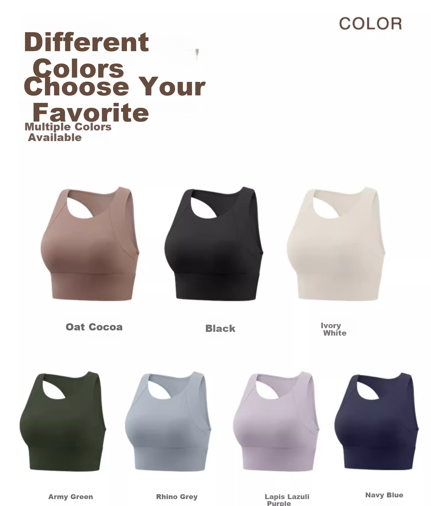 NEVER ME Women's Sports Bra, Yoga Vest, Fitness Top, Running Anti-Shock And Anti-Sagging Undershirt, Suitable for Both Inner Wear And Outer Wear 17