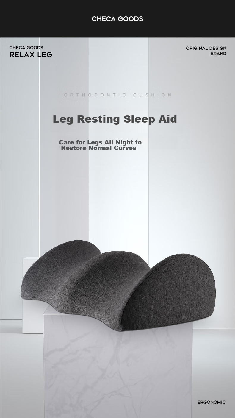 CHECA GOODS Leg Raiser Pillow for Sleeping, Pregnancy Leg Elevation Pad, Knee Support Pillow, Footrest Pad, Specialized Leg Pillow for Pregnant Wome 1