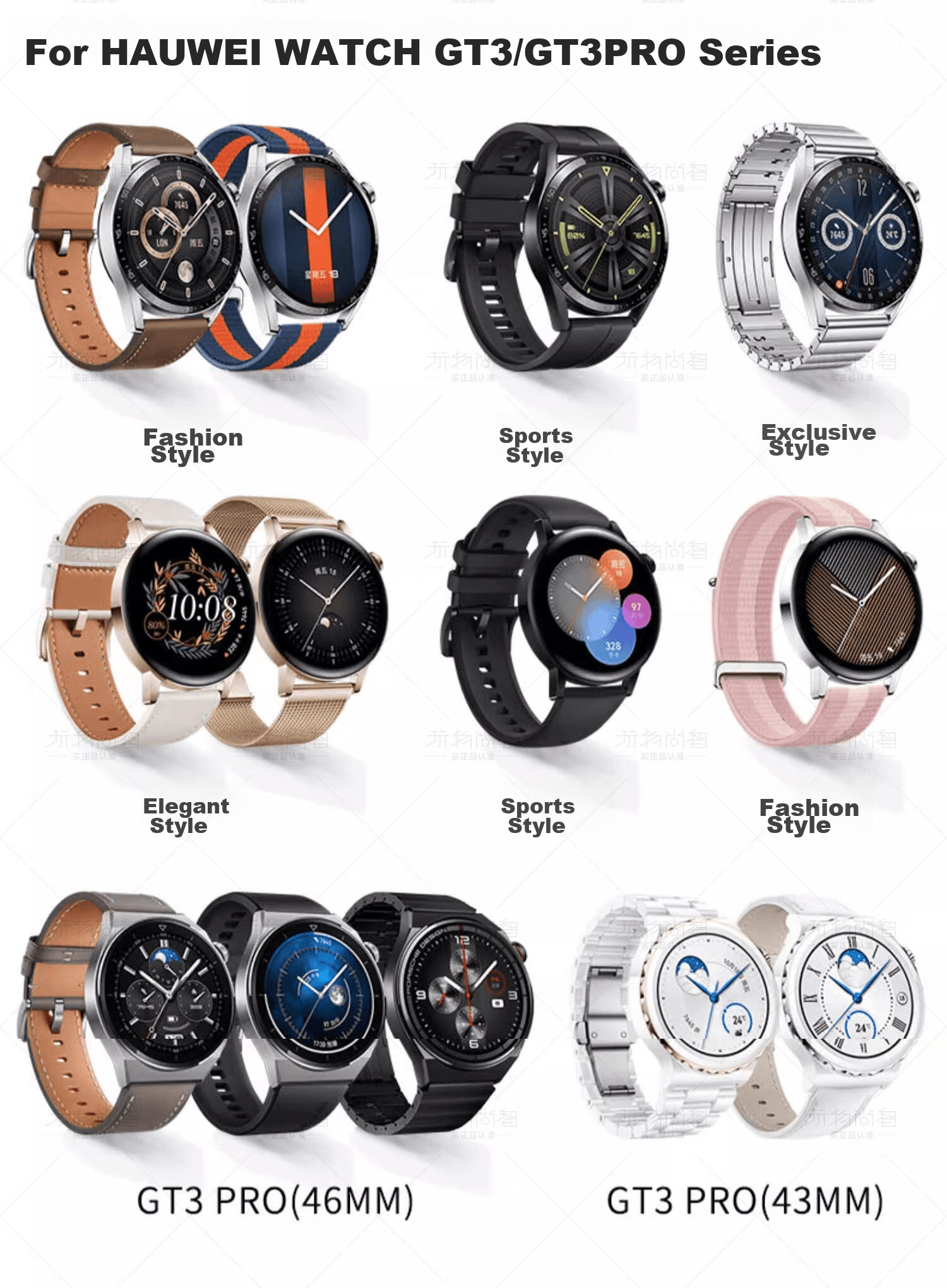 Watchbond Magnetic Fast Charging Dock Compatible with Huawei Watch GT6/5/4/3/2/buds/watch4/3/2/pro/Runner/cyber Cable Charging Base 12