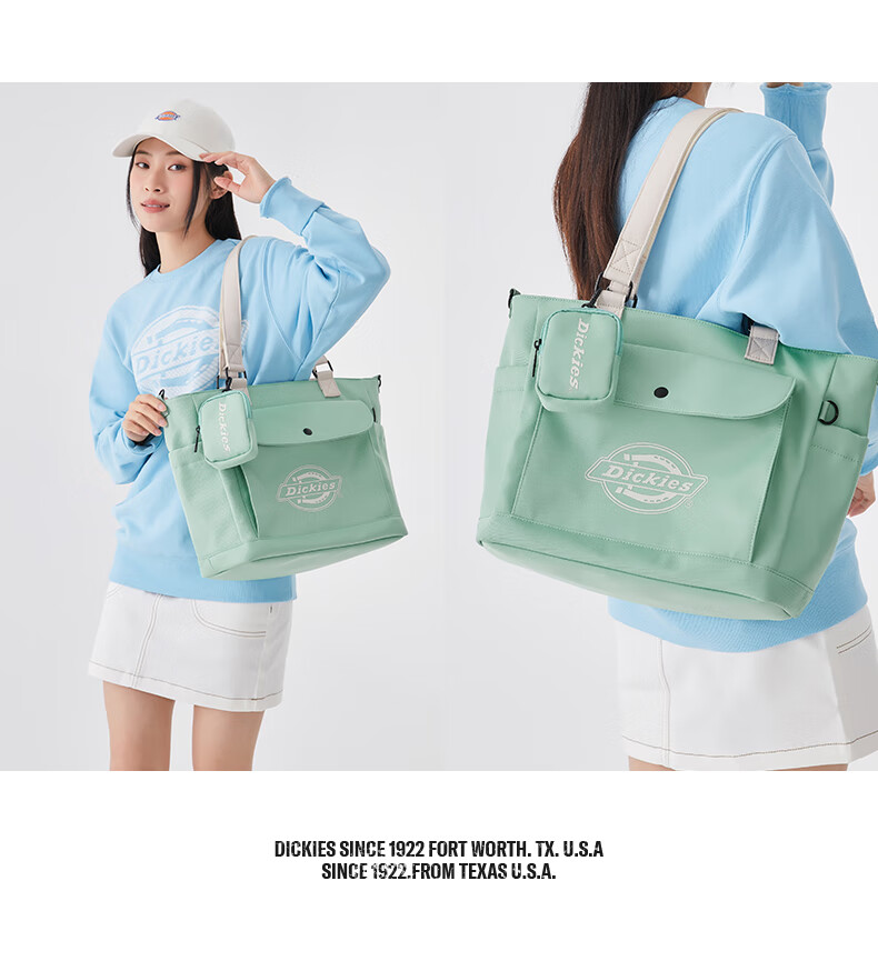 Dickies Crossbody Bag for Women, Shoulder Bag with Multiple Pockets, DK Fashion Casual Shoulder Bag, Outdoor Travel Large Capacity Shopping Versatile Handbag 6