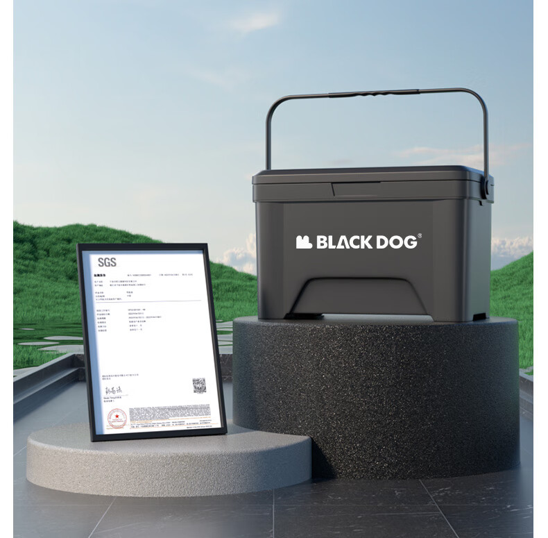 Black Dog Outdoor Cooler Box for Camping, Picnic, Cold Storage, Food Preservation, Takeout And Fishing, 25L Night Black 8