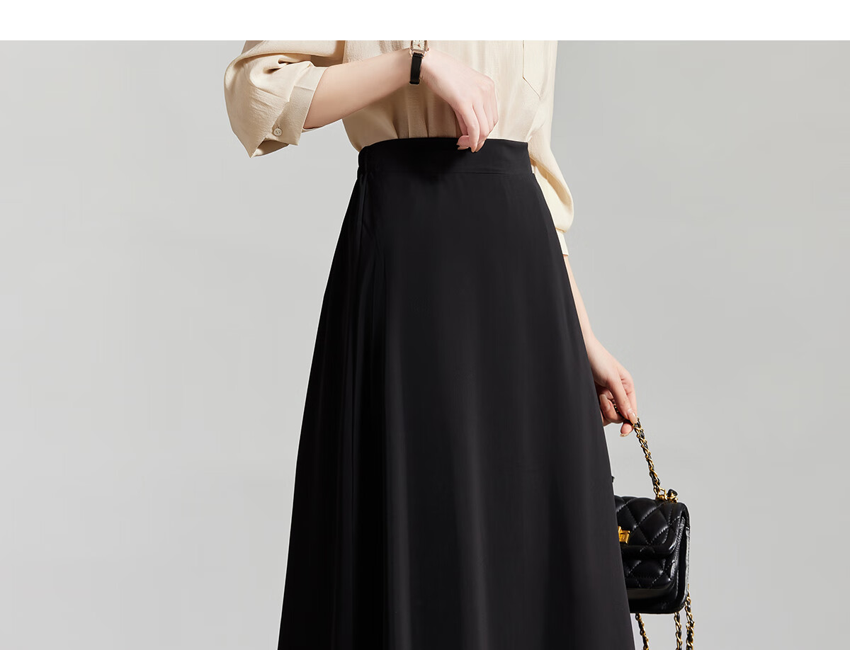 Chushen Spring And Autumn High-Waisted A-Line Skirt for Women, Slimming Professional Office Suit Skirt S143B2013 19