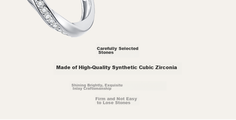 Fanci Mobius Love River Couple Rings Set Anniversary Birthday Gift for Girlfriend 14