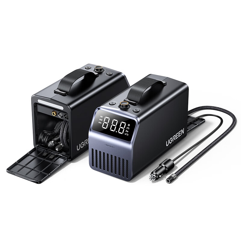 UGREEN Car Air Pump Electric Inflator Pump Wired High-Power Model Suitable for Tesla BYD Road Vehicles