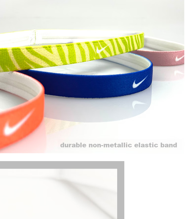 NIKE Sports Headband, Running And Basketball Hair Tie, Sweat-Wicking Band, Three-Pack, J1012023036OS 5