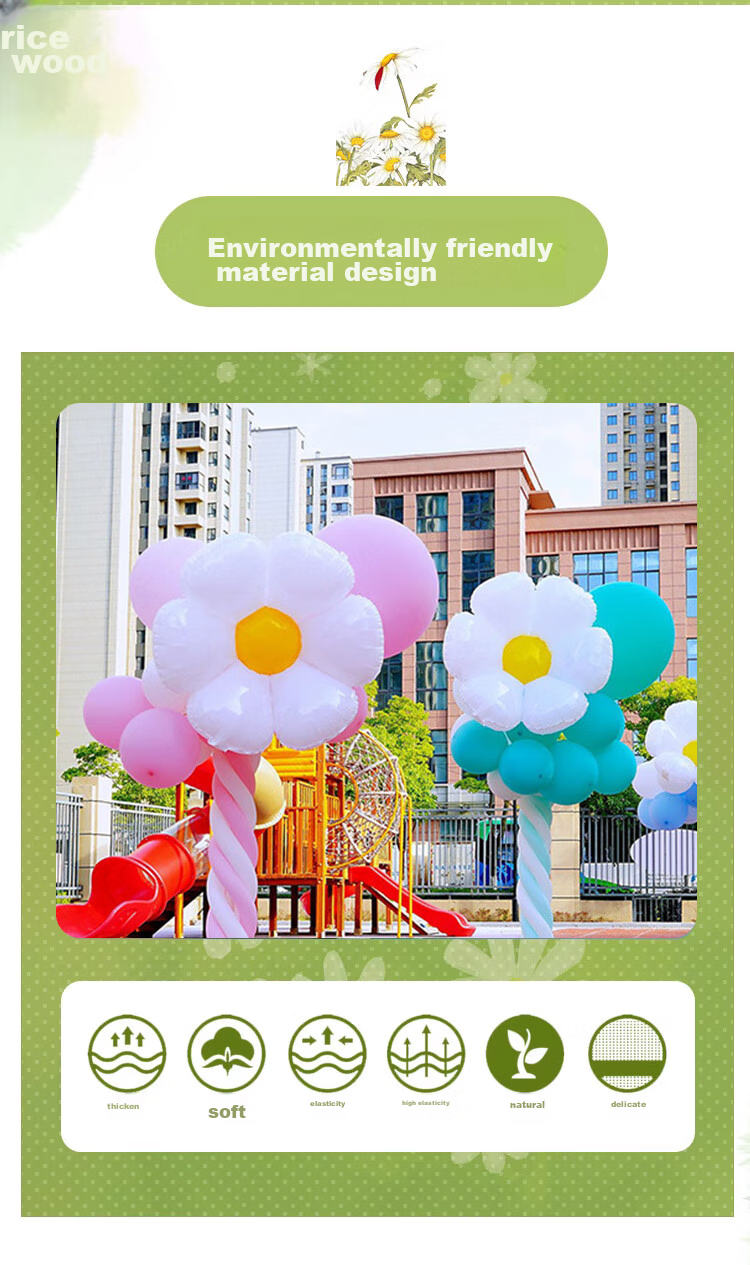 Jiayan Chrysanthemum Bouquet Balloon Stand, Floor-Standing, Autumn Sports Party Birthday Photo Props, Kindergarten Decoratio 3