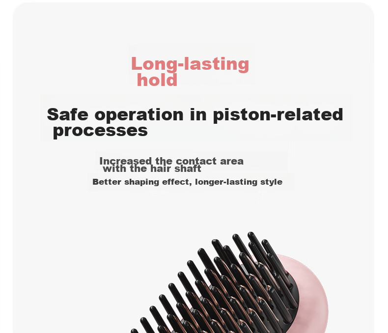 TSUYAGLA Sixth Generation Detachable Wireless Straight Hair Brush with 6 Billion Plasma Hair Protection, Non-Damaging Negative Ion Moisturizing, Efficient And Long-Lasting Styling, Girlfriend Birthday Gift T606 Pink 8