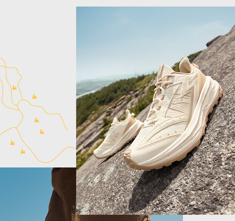 361° Women's Outdoor Vibe Sneakers for Spring And Summer, Breathable Hiking And Running Shoes for Women, Model 682512247-1 35