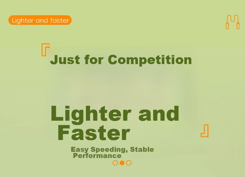 Li-Ning Self-Locking Speed Jump Rope, Professional Racing Bearing Steel Wire Rope for Children, Primary School Students, High School Entrance Exam, Ultra-Light And Extremely Fast 17