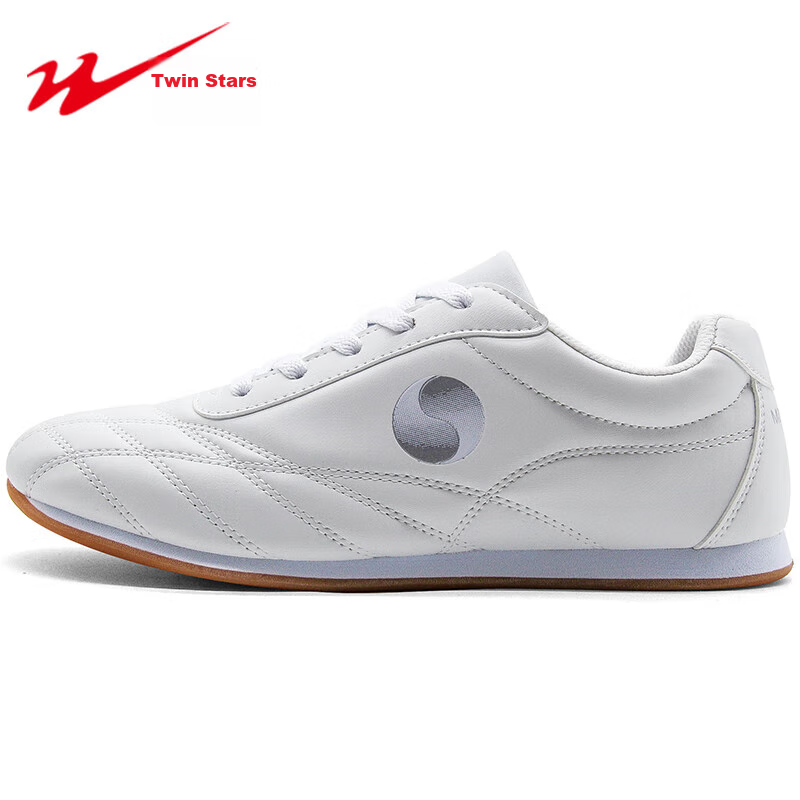 Shuangxingbate Tai Chi, Taekwondo, Practice Shoes for Middle-Aged And Elderly Men And Women, Square Martial Arts, Soft Leather Sports Competition Training Shoes