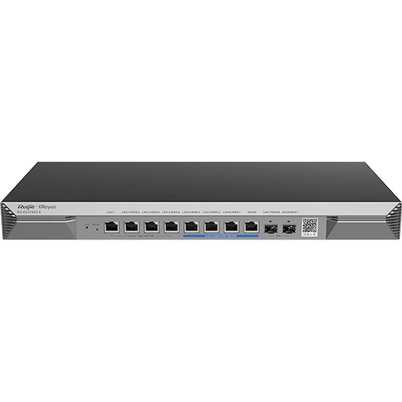 Ruijie Enterprise-Grade 10 Gigabit Gateway Router RG-EG310XS No Public IP Remote Networking SD-WAN Free Monitoring Large Screen 2.5G Ethernet Port 10 Gigabit Optical Port