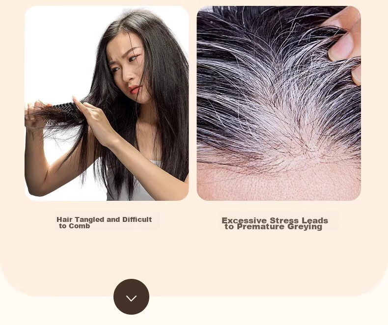 Jiashigao Hollow Comb for Oil Control And Energy, Dandruff Removal, Meridian Massage, Men's And Women's No-Rinse Cleansing And Volumizing Tool 3