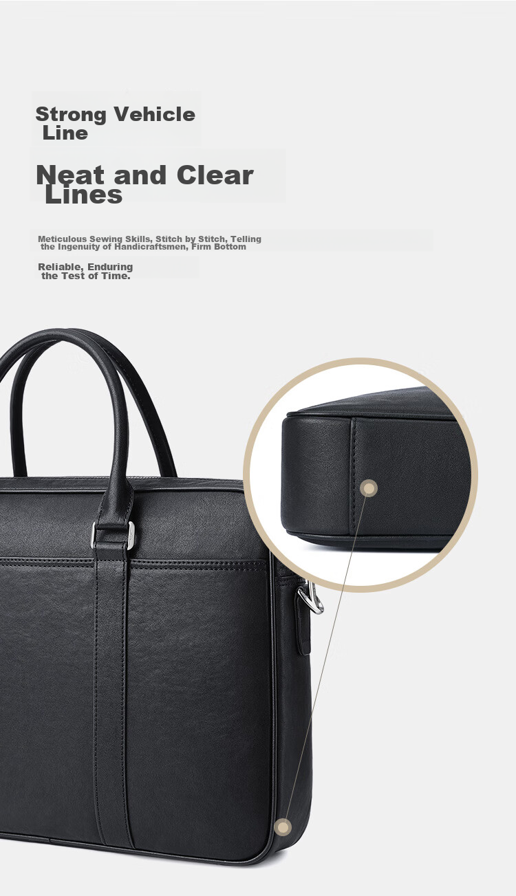 Goldlion Briefcase, Business Handbag, Laptop Bag, Large Capacity Shoulder Crossbody Bag for Men, Birthday Gift 5