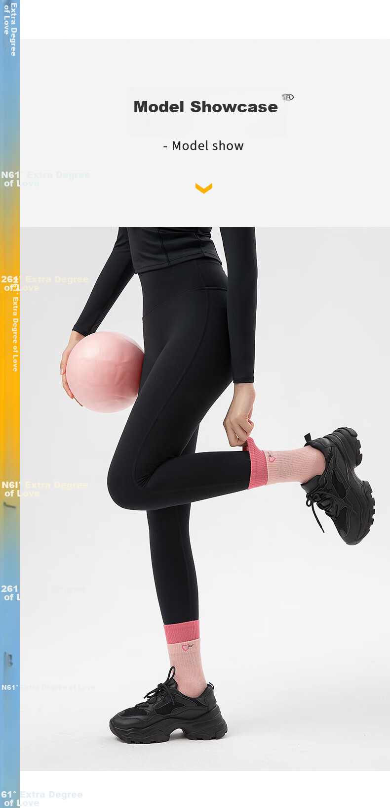 361° Sports Long Socks, Yoga Non-Slip Socks, Fitness Indoor Floor Exercise Breathable Socks, Foot And Leg Protectio 17