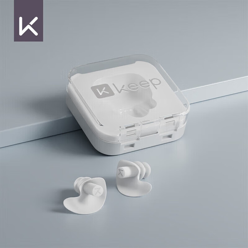 Keep Professional Swimming Earplugs for Adults And Children, Waterproof, Prevent Otitis Media, for Swimming And Bathing, Anti-Choking Water Equipment, 057 White