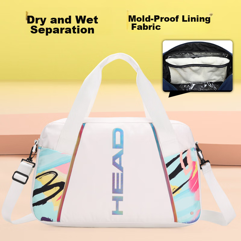 HEAD Tennis Bag with Wet And Dry Separation, Travel Bag for Men, Handheld Badminton Bag, Sports Fitness Bag for Men And Women, Pickleball Bag, Swimming Bag