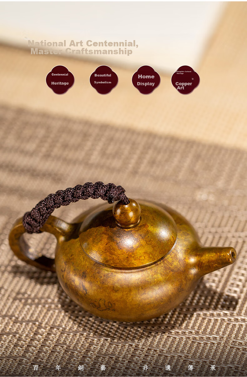 Zhubingren Hainabai Chuan Teapot, Decorative Piece for Living Room Entrance Hallway Tabletop 6
