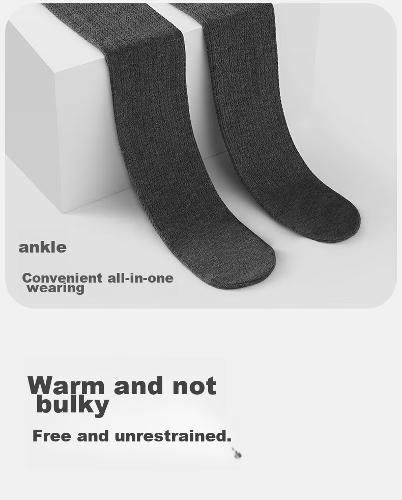 LangSha Children's Leggings for Girls, Spring And Autumn Thin Fleece Style, Pantyhose for Outdoor Wear, Dance Socks with Foot Covers, Warm Socks for Older Children, Size L 14