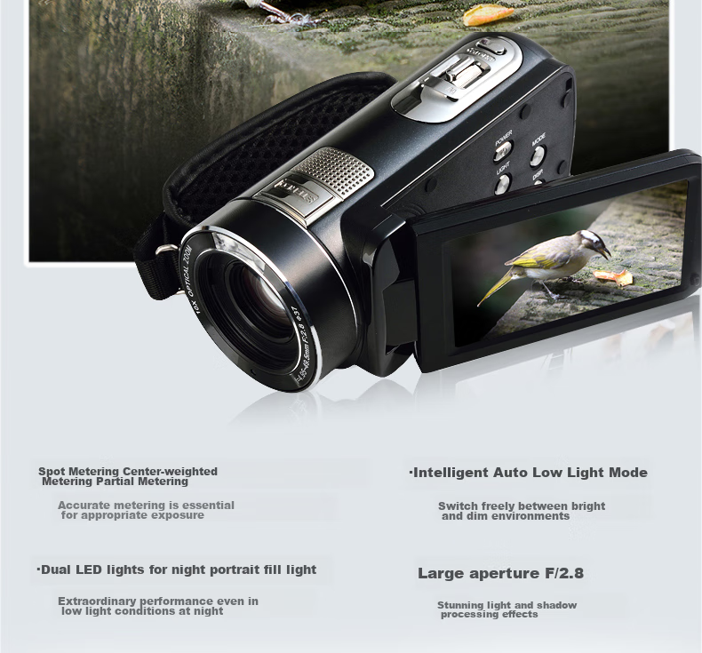 ORDRO [2026 Major Upgrade] Z20 4K HD Digital Camera Handheld DV Recorder Portable Professional All-In Camera for Home, Travel, Meetings, TikTok Short Videos 17