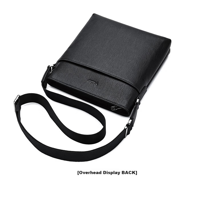 Goldlion Single-Shoulder Bag, Top-Grain Leather Crossbody Bag, Business Men's Bag, Vertical Style, Japanese Character Design, Birthday Gift 20