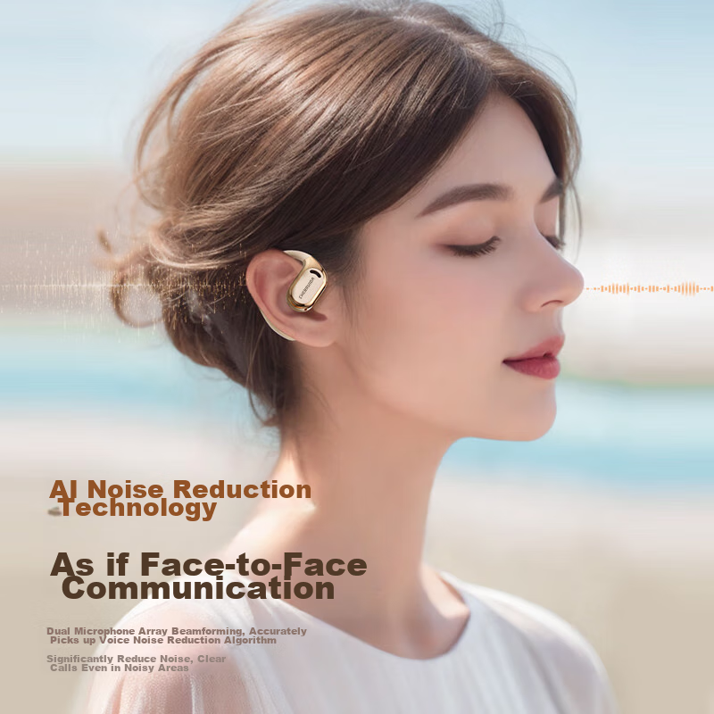 Беспроводные наушники Latuo, совместимые с Apple Bluetooth, модель 2026, спортивные, для бега, с шумоподавлением, оголовье, долговечная батарея, не вкладыши