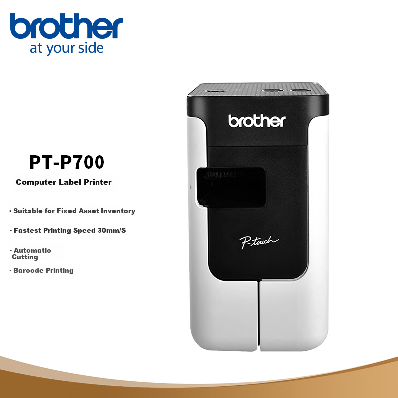 Brother PT-P700 Computer Label Printer Fixed Asset Label Maker Office Label Printer for Documents, Files, Archives, Contracts Machine Room Switch Network Cable