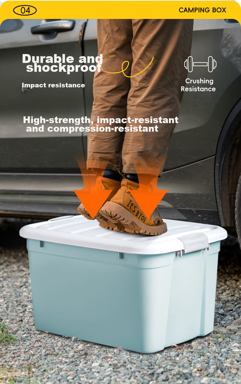 Xitianlong Xishiduo Car Trunk Storage Box, Vehicle Storage Container, Organizer Box, 51 Liters, Single Pack 7