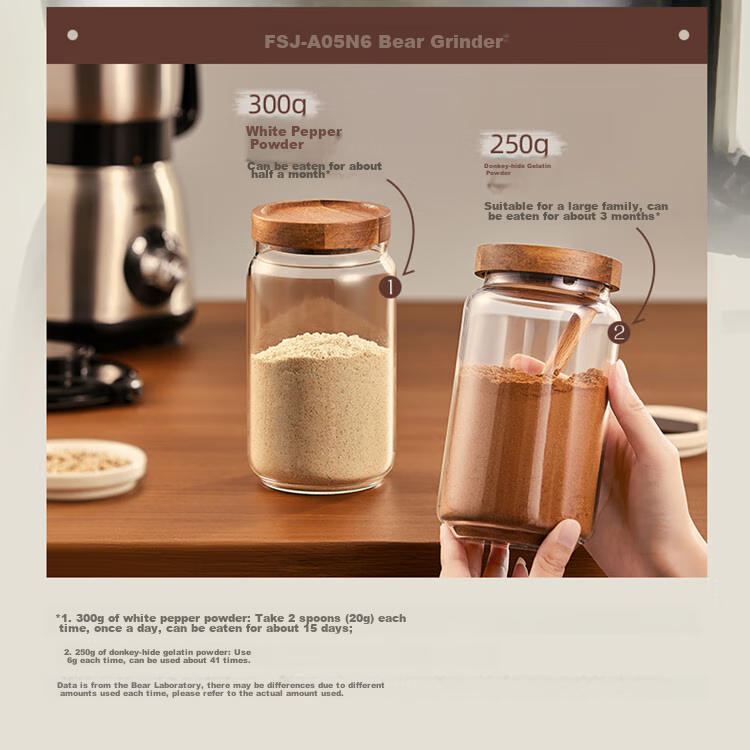 Bear Grinder, Home Powder Grinding Machine, Powder Maker, Chinese Herbal Medicine Crusher, Food Processor, Stainless Steel Powder Grinding Machine FSJ-A03E1 7