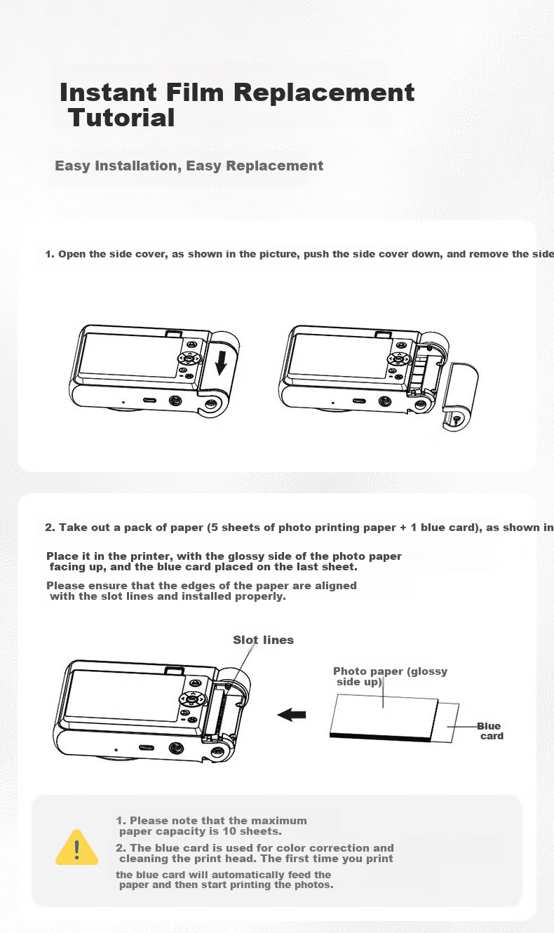 HPRT Z1 Instant Camera Film, 20 Sheets Per Box, Zink Photo Paper with Adhesive Backing, Compatible with Z1 Z2 Instant Cameras, Pocket Printers, Home And Portable Printing Paper 4