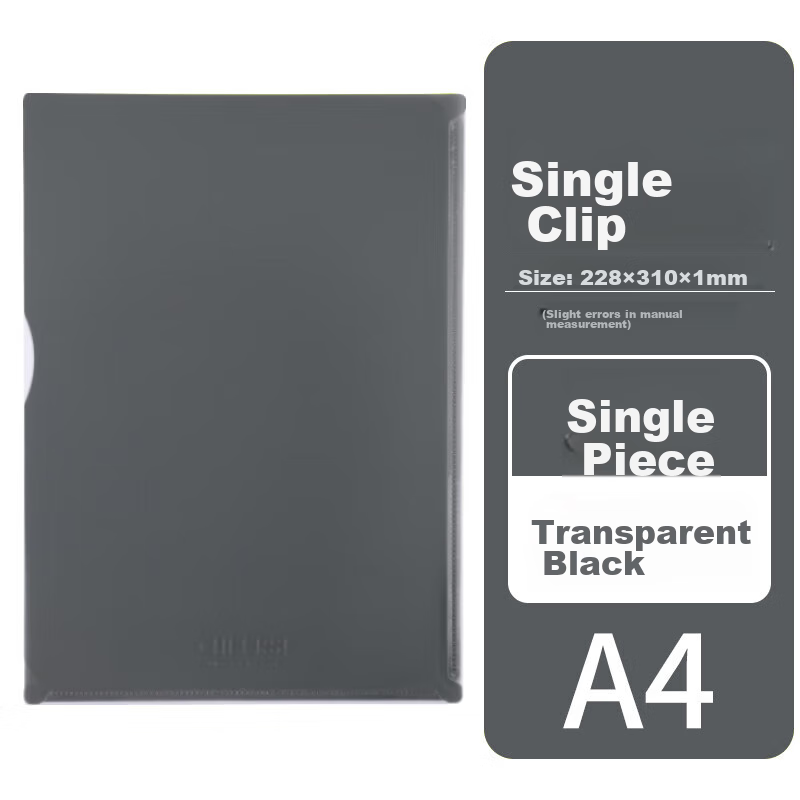 KINGJIM CHEERS Transparent Single-Sheet Clip A4 Prenatal Check-Up Student Exam Paper Storage Contract Insert File Folder Inspection Report Transparent White CH757T3C Digital Full Mesh Low Price 7