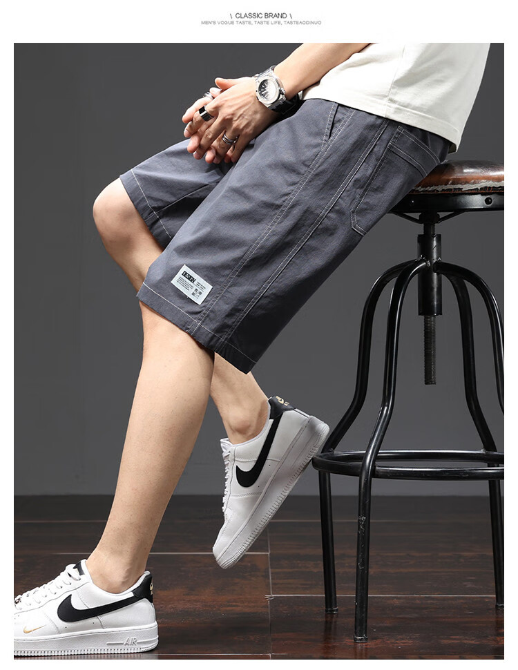 Zengzhi Summer Lightweight Men's Casual Shorts 2026 New Cargo Five-Point Straight-Leg Mid-Length Pants for Men 9