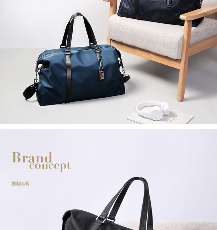 GOLF Travel Bag, Casual Sports Fitness Bag, Handheld And Shoulder Luggage Bag, Men's Short-Trip Travel Bag, Large Capacity Business Trip Bag 5