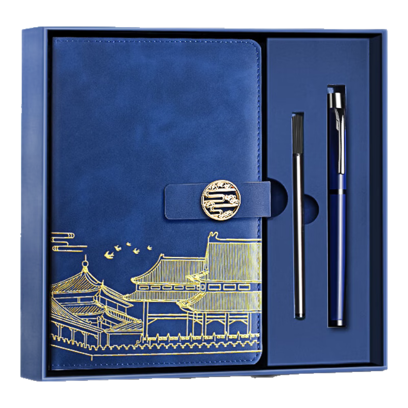 Jinzhi National Trend Notebook Gift Box Stationery Set, Forbidden City Cultural And Creative Annual Meeting Gift, Business Team Building Souvenir, Exquisite Journal, High School Student New Year Birthday Gift