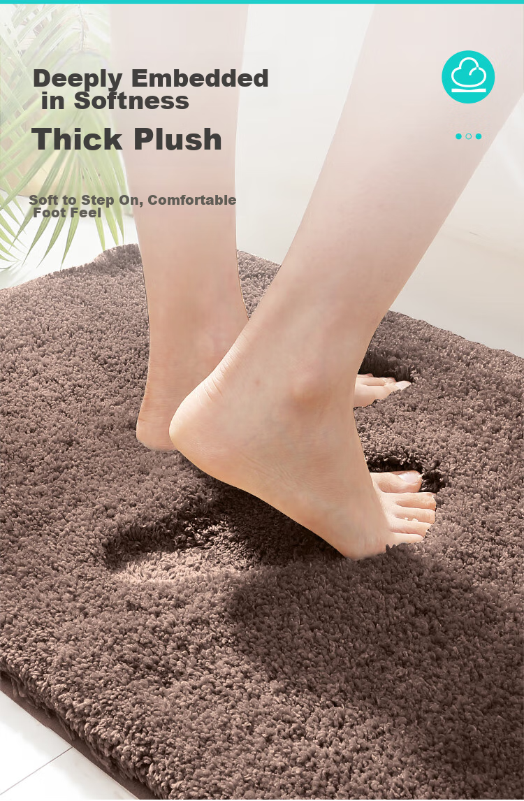Dajiang Bathroom Mat, Entrance Doormat, Absorbent Mat for Toilet, Non-Slip Floor Mat for Bathroom, 50x80cm 5