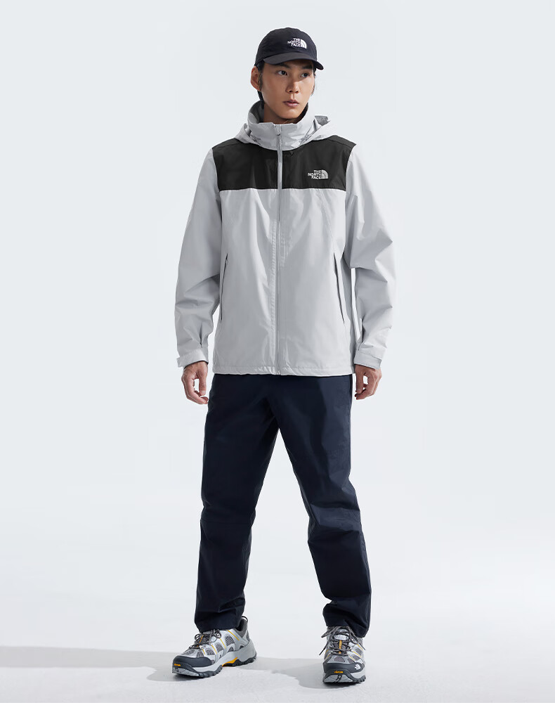 The North Face Men's Outdoor Windproof And Water-Resistant Single-Layer Hard Shell Jacket 88FR Starry Gray/C3F XL 5